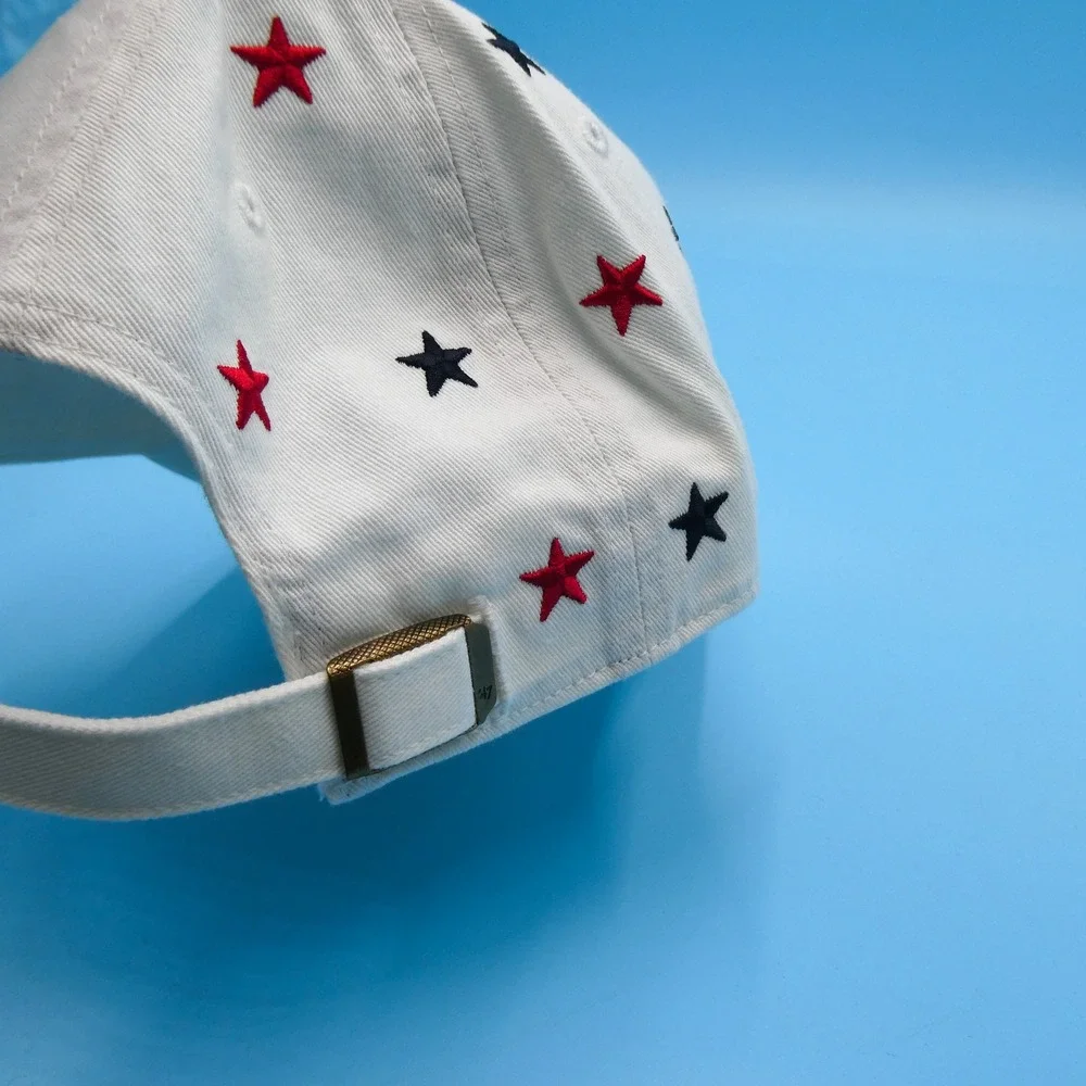 '47 Brand Chicago Bulls Hat Womens Adjustable‎ Clean Up White Star Embroidered